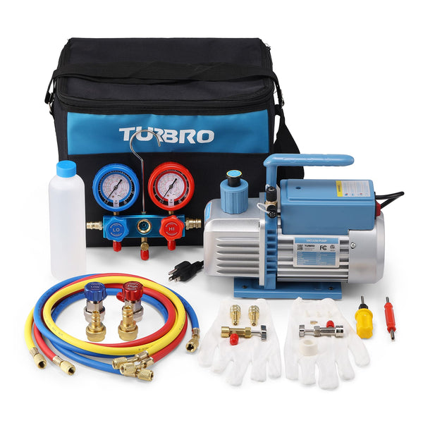 TURBRO VP30 Vacuum Pump and Gauge Set (707-90-162)