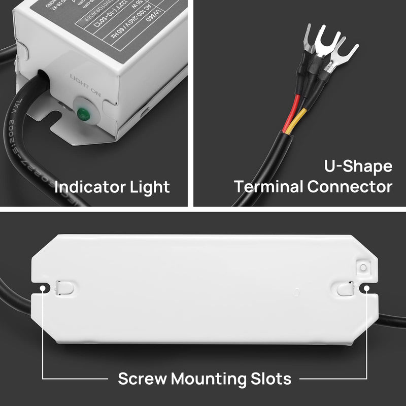TURBRO UV36D 36W UV Light Kit for HVAC Duct Cleaning, Wiring (707-90-171)