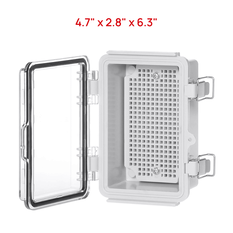 TURBRO Outdoor Electrical Waterproof Junction Box, Transparent Cover