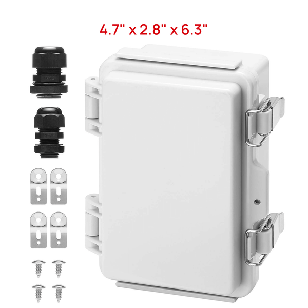 TURBRO Outdoor Electrical Waterproof Junction Box, Grey Cover (707-9E-101)