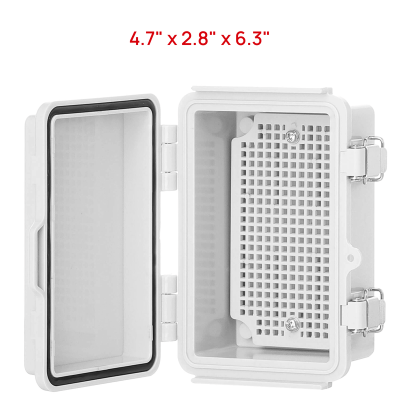 TURBRO Outdoor Electrical Waterproof Junction Box, Grey Cover (707-9E-101)