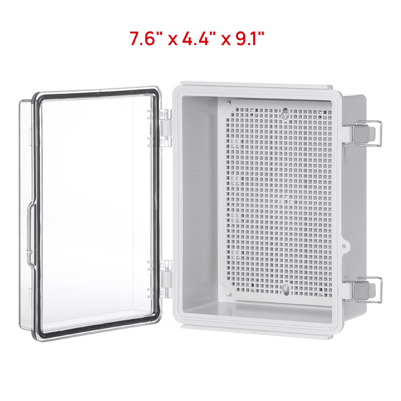TURBRO Outdoor Electrical Waterproof Junction Box, Transparent Cover