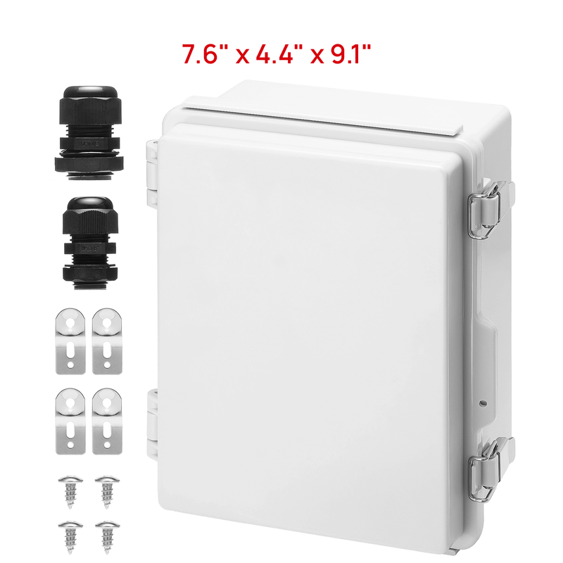 TURBRO Outdoor Electrical Waterproof Junction Box, Grey Cover (707-9E-101)