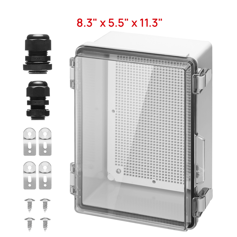 TURBRO Outdoor Electrical Waterproof Junction Box, Transparent Cover
