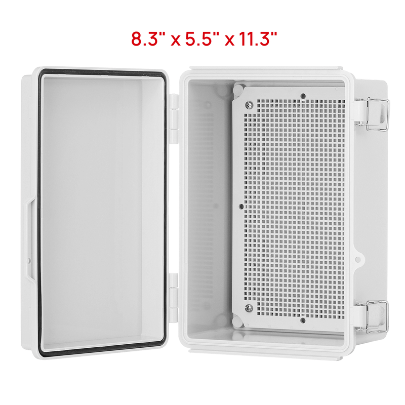 TURBRO Outdoor Electrical Waterproof Junction Box, Grey Cover (707-9E-101)