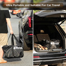 TURBRO Pluto R19-PG Smokeless Outdoor Fire Pit with Fast Ignition and Foldable Legs -  Painted Black (707-FP-R19PG)