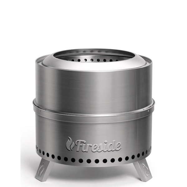 TURBRO Pluto R19-SS Smokeless Outdoor Fire Pit in Stainless Steel (707-FP-R19SS)