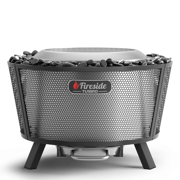 TURBRO Fireside Pluto R29 Outdoor Fire Pit Dual-wall Design - Painted Black (707-FP-R29PB)