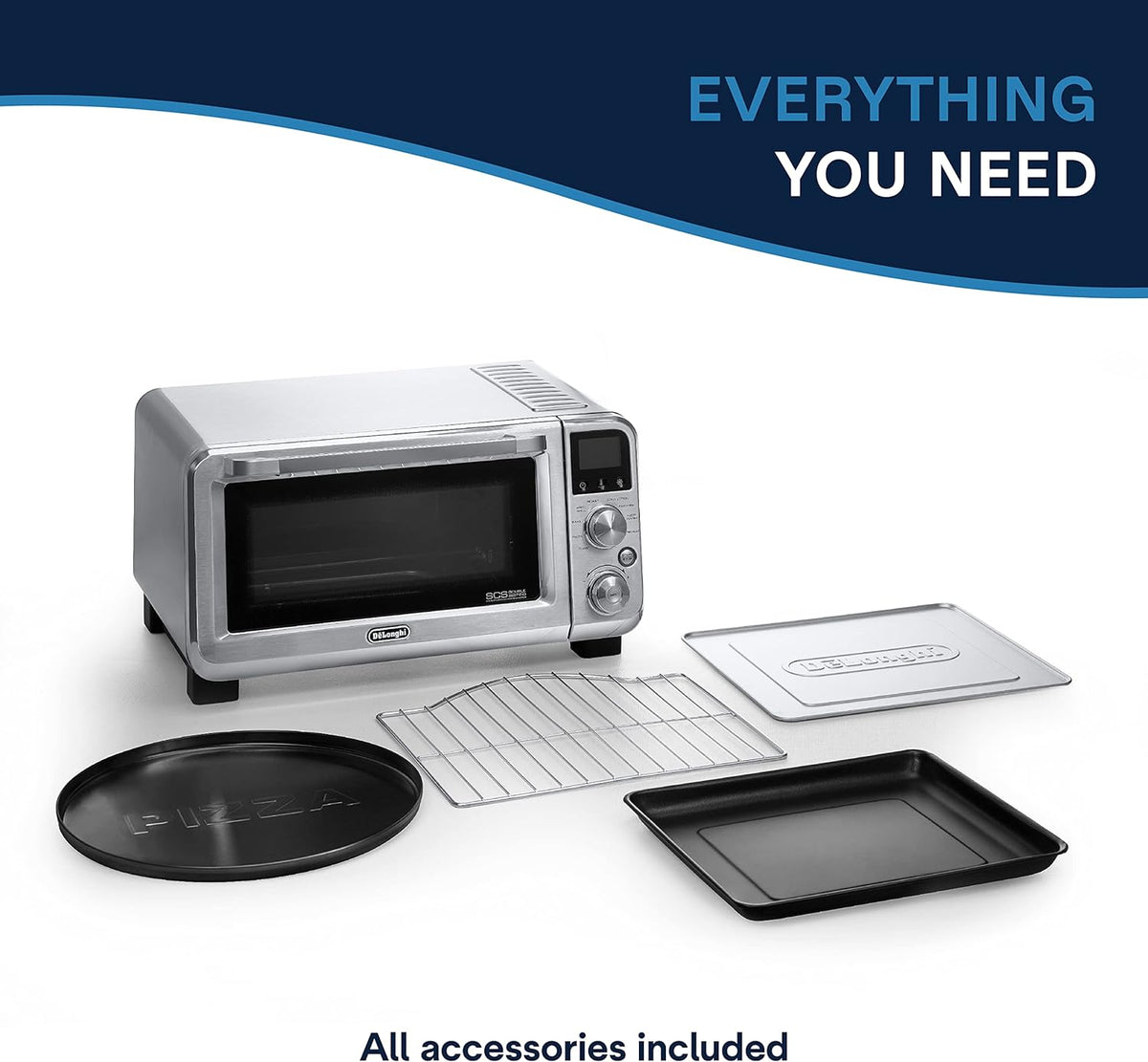 De'Longhi Livenza Convection Oven, 3 Heating Areas, Digital