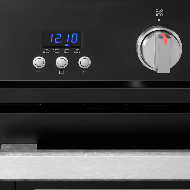 Cosmo 36-Inch Professional Style Gas Range with 5 Gas Burners and 3.8 Cu. Ft. Convection Oven in Matte Black (COS-965AGC-BKS)