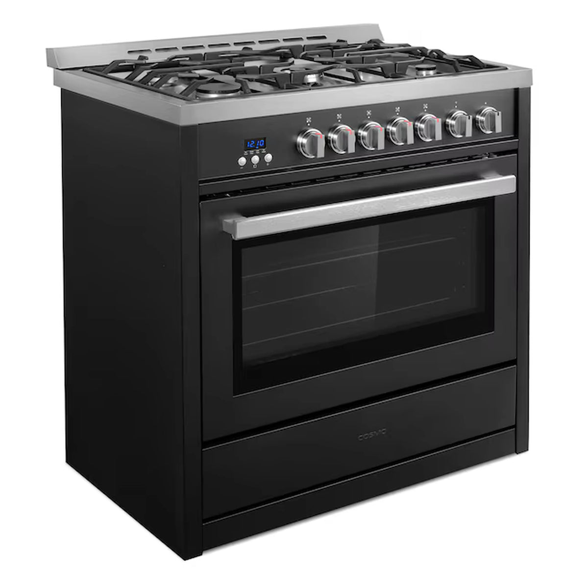 Cosmo 36-Inch Professional Style Gas Range with 5 Gas Burners and 3.8