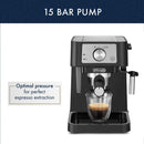 De'Longhi Stilosa 15 Bar Pump Manual Espresso Machine (EC260BK)