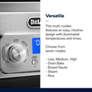 De'Longhi Livenza Multi Cooker 5 in 1 Slow Cooker in Brushed Stainless Steel (CKM1641D)