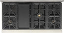 Kucht 48-Inch Propane Gas Range in Stainless Steel with Black Knob (KFX480/LP-K)