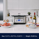 De'Longhi Livenza Multi Cooker 5 in 1 Slow Cooker in Brushed Stainless Steel (CKM1641D)