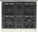 Kucht 30-Inch Propane Gas Range in Stainless Steel with Black Knob (KFX300/LP-K)