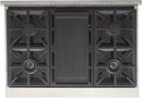 Kucht 36-Inch Propane Gas Range in Stainless Steel with Black Knob (KFX360/LP-K)