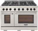 Kucht 48-Inch Propane Gas Range in Stainless Steel with Black Knob (KFX480/LP-K)