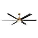 Parrot Uncle 72-Inch Bankston Modern DC Motor Downrod Mount Reversible Ceiling Fan with Lighting and Remote Control