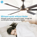 Parrot Uncle 72-Inch Bankston Modern DC Motor Downrod Mount Reversible Ceiling Fan with Lighting and Remote Control