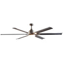Parrot Uncle 72-Inch Bankston Modern DC Motor Downrod Mount Reversible Ceiling Fan with Lighting and Remote Control