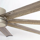 Parrot Uncle 72-Inch Bankston Modern Satin Nickel DC Motor Downrod Mount Ceiling Fan with LED Lighting and Remote Control (F8220110V)