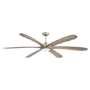 Parrot Uncle 72-Inch Jaydn Farmhouse DC Motor Downrod Mount Reversible Ceiling Fan with Lighting and Remote Control
