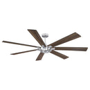 Parrot Uncle 72-Inch Farmhouse DC Motor Brushed Nickel Downrod Mount Reversible Ceiling Fan with Remote Control