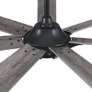 Parrot Uncle 72-Inch Farmhouse DC Motor Brushed Nickel Downrod Mount Reversible Ceiling Fan with Remote Control