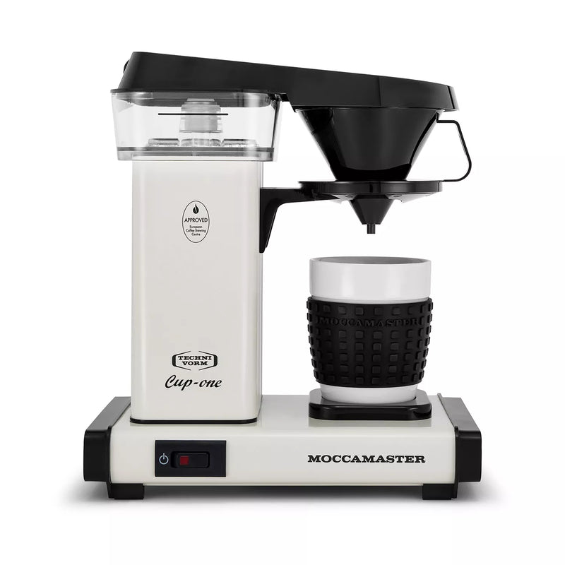 Moccamaster Cup-One Single Coffee Maker in Off-White, No Drip-Stop, 10 Ounce (69211)