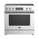 Cosmo 30-Inch Glass Top Slide-In Electric Range with 4 Burners & 4.6 Cu Ft Convection Oven in Stainless Steel (COS-RES304SS)