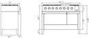 ILVE Panoramagic 48-Inch Freestanding Natural Gas Dual Fuel Range in Stainless Steel (UPM12FDS3SS)