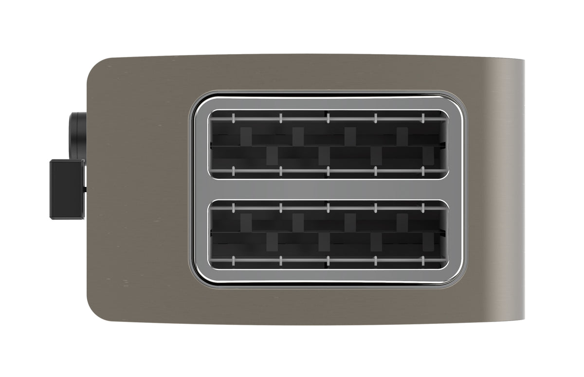 Solac 2-slice toaster front with empty heating slots