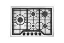 ROBAM 2-Piece Appliance Package - 30-Inch Gas Cooktop and Dual Mount Range Hood in Black Glass (A6720 + 7G7H50)