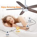 Parrot Uncle 52-Inch Dicken Farmhouse Downrod Mount Reversible Ceiling Fan with Lighting and Remote Control (BBLAB014A0)
