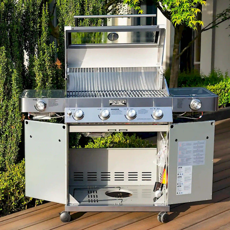 Monument Classic Infrared Propane Gas Grill in Stainless Steel with 4 Burners (35633)