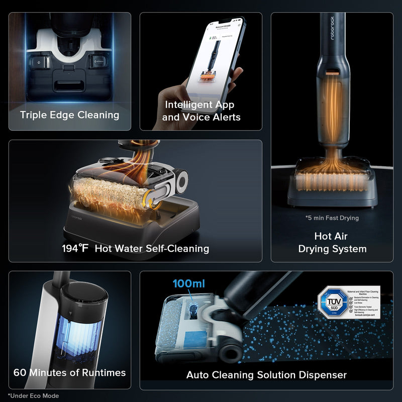 Roborock F25 Combo & F25 ACE Combo Wet and Dry Vacuum Cleaner with 20000 Suction Power and FlatReach™ 2.0