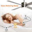 Parrot Uncle 52-Inch Bucholz Industrial Ceiling Fan with Dimmable LED Light