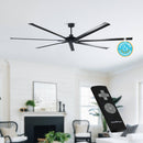 Parrot Uncle 84-Inch 100-Inch Silent Storm Extra Large Ceiling Fan with Remote Control