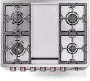 ILVE Panoramagic 36-Inch Freestanding Natural Gas Dual Fuel Range in Stainless Steel (UPM09DFS3SS)