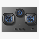 ROBAM FireCube 30-Inch Gas Cooktop with 3 Burners in Black Tempered Glass (7B7H30/7B7H31)