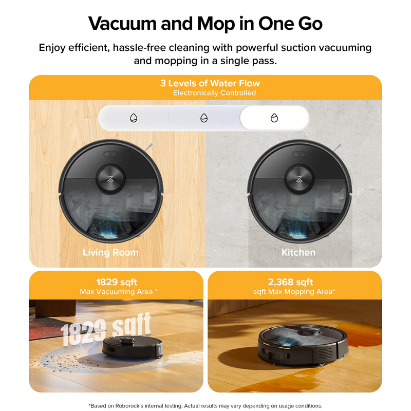 Roborock Q7 M5+ Robot Vacuum and Mop with Auto- Empty Dock, 10000 Pa Suction Power (Upgraded from Q7 Max+)