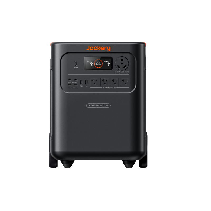 Jackery HomePower 3600 Plus Portable Power Station, 3600W AC Output, 3584Wh LFP Solar Generator, Expandable up to 43kWh