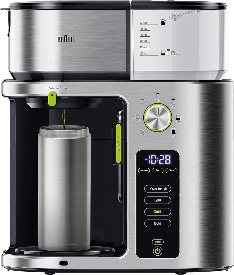 Braun Multiserve Brewing System 10 Cup in Stainless Steel with Glass Carafe (KF9079SI)