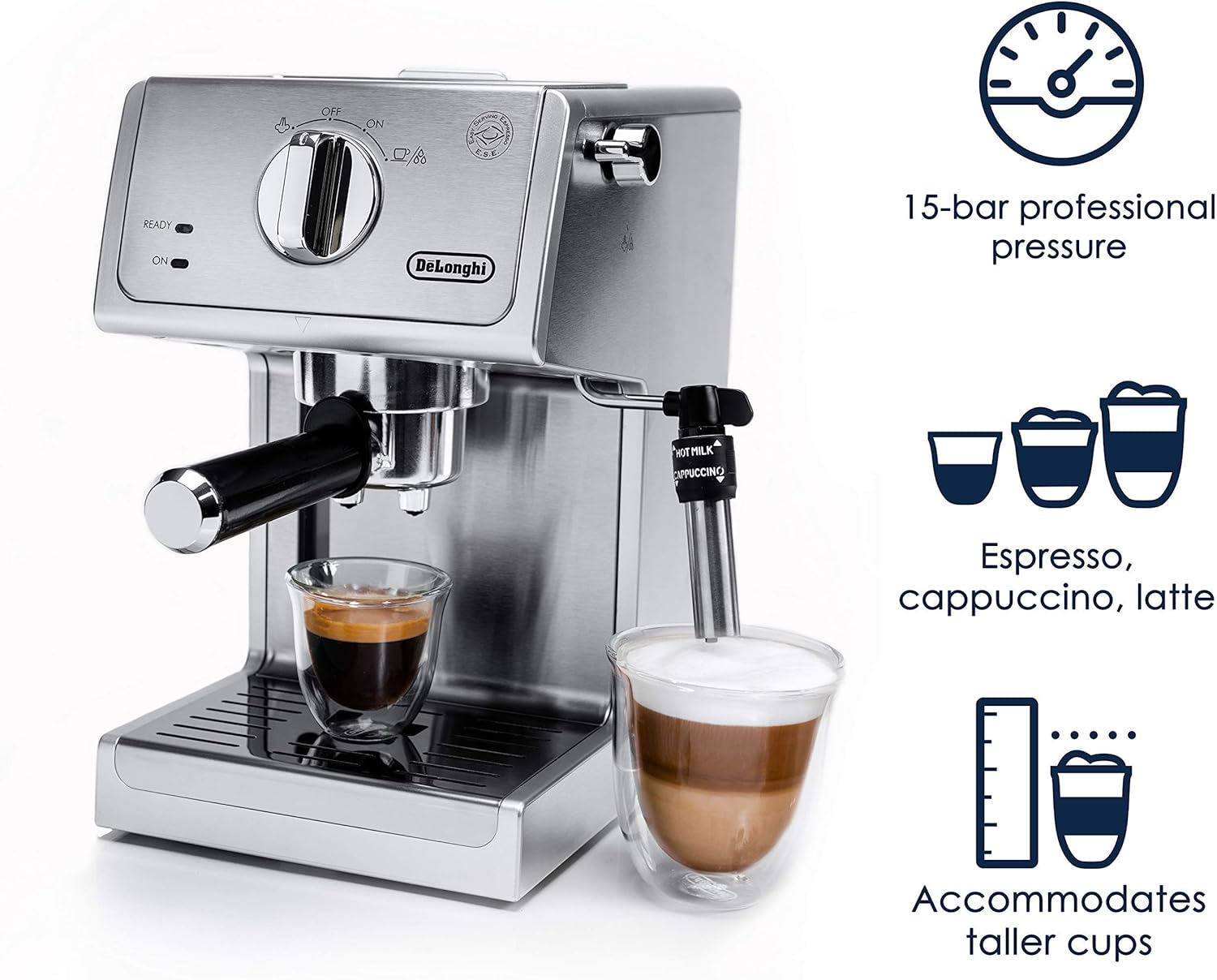 De'Longhi 15-Bar Pump Espresso and Cappucino Machine (ECP3630)