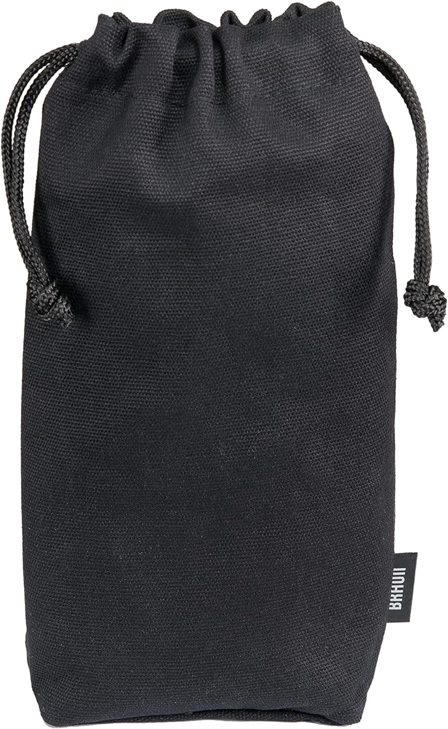Black drawstring storage bag for hand mixer accessories