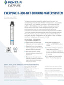 Pentair Everpure H-300-NXT Drinking Water System, 300 Gallon Capacity, Reduces Chlorine Taste & Odor, Lead, VOCs, Sediment, NSF Certified, Made in USA (EV927151)
