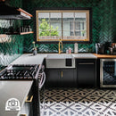 ZLINE 18-Inch Dishwasher in Black Matte with Stainless Steel Tub and Traditional Style Handle (DW-BLM-18)