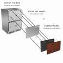 Perlick 24-Inch ADA Undercounter Freezer Drawers with 3.8 Cu. Ft. Capacity, RAPIDCOOL Technology in Panel Ready Stainless Steel (G5FD24SA)