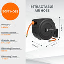 Giraffe Tools 3/8-Inch, 50 Ft. Retractable Air Hose Reel-PP Housing (AWA15US)